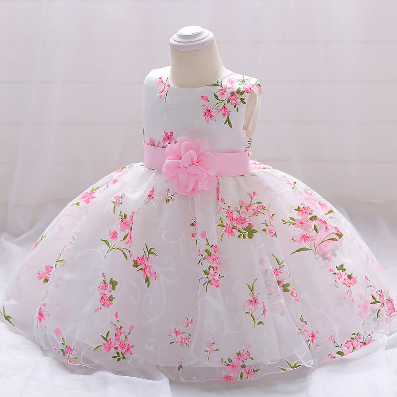 Amazon.com: ABAO SISTER Baby Girls Flower Girl Dress Infant Princess Ball  Gown Birthday Party Formal Dresses, White 12M: Clothing, Shoes & Jewelry